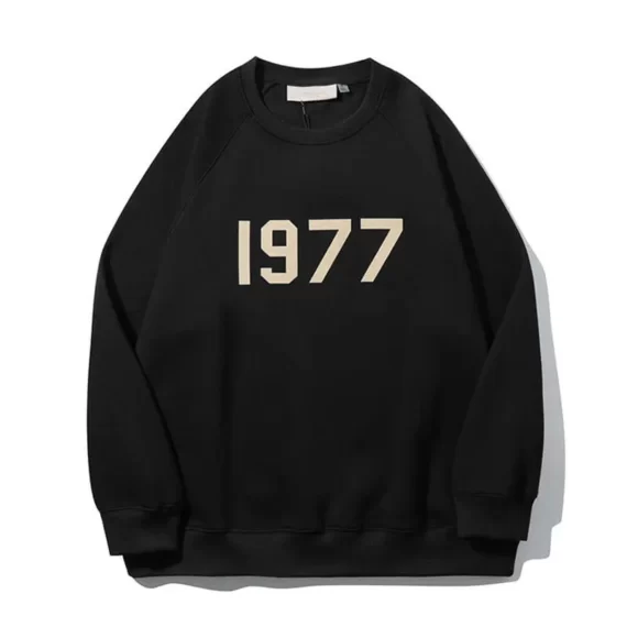 Fear Of God Essentials 1977 Crewneck Black Sweatshirt